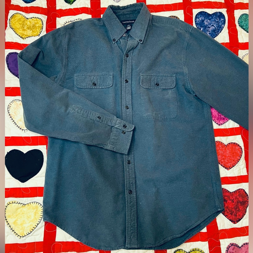 Blue Land’s End Shirt